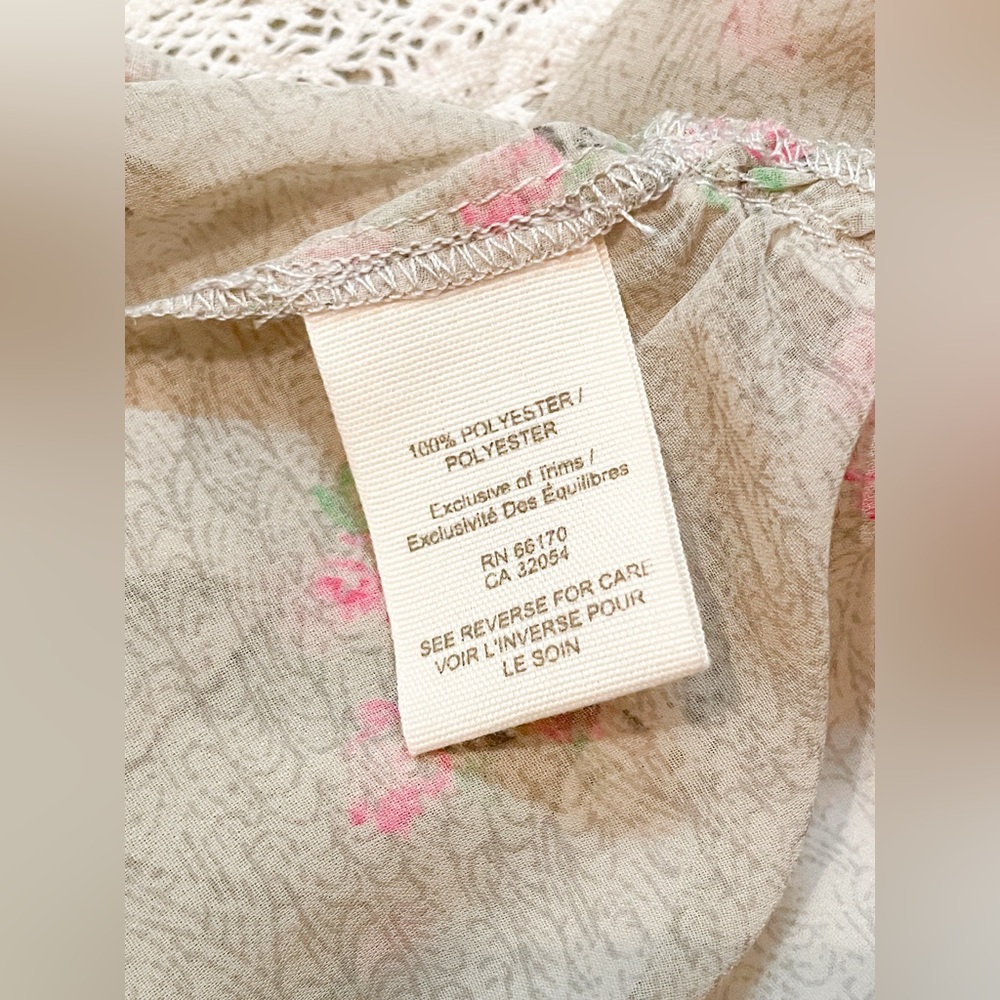 Free People Sheer Beige Top • NWT - Picture 8 of 9